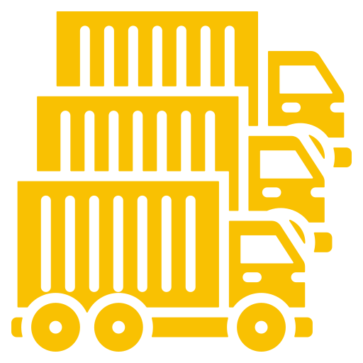 fleet of trucks icon