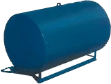 isolated blue oil tank